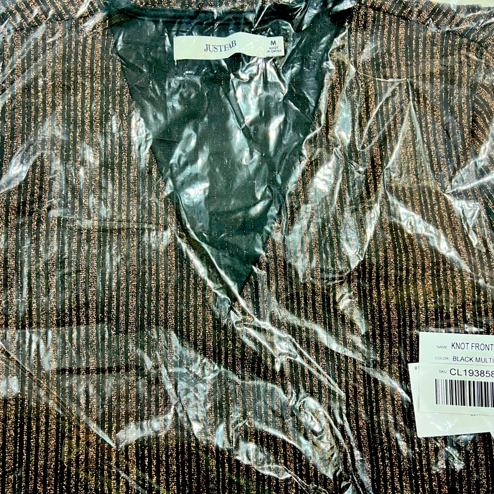 NWT Justfab knot front dress still in packaging never opened